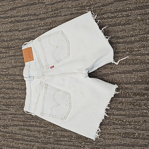 Levi's light blue stretch denim shorts . 501 . Size 27 - Picture 1 of 9